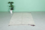 Handmade berber rug 5.4 X 6.3 Feet - minimalist design