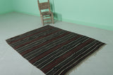 Vintage handwoven kilim rug 3.8 FT X 5.5 FT