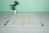 Handmade berber rug 5.4 X 6.3 Feet - minimalist design