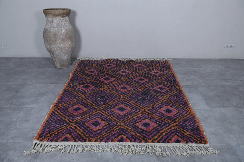 Moroccan Handmade Rug - Handwoven 5.3 x 7 Feet | Vibrant Geometric Design