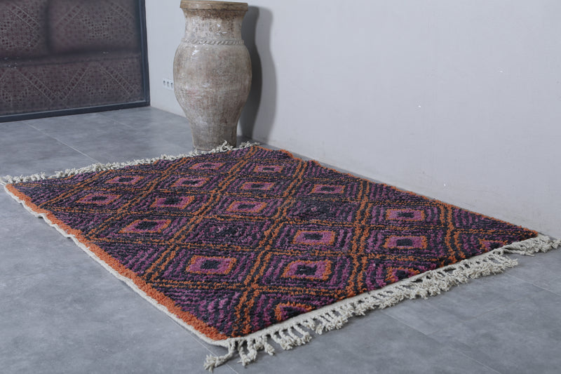 Moroccan Handmade Rug - Handwoven 5.3 x 7 Feet | Vibrant Geometric Design