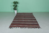 Hand woven Berber kilim 5.1 ft x 8.6 ft