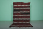 Hand woven Berber kilim 5.1 ft x 8.6 ft