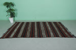 Hand woven Berber kilim 5.1 ft x 8.6 ft