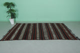 Hand woven Berber kilim 5.1 ft x 8.6 ft