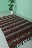 Hand woven Berber kilim 5.1 ft x 8.6 ft