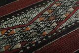 Hand woven Berber kilim 5.1 ft x 8.6 ft