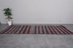 Vintage moroccan handwoven kilim runner rug 3.9 FT X 12 FT