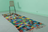 Colorful Hallway Kilim Rug 2.5 X 8.2 Feet