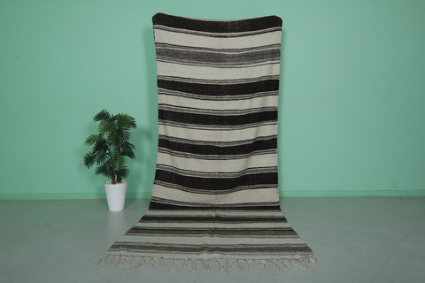 Moroccan striped rug 4.9 X 14.3 Feet