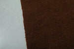 Cozy Moroccan Rug - 6.9 x 9.8 ft | Deep Brown Shag with Fringe