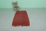 Vintage Flat woven kilim 2.7 FT X 4.6 FT