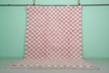 Beni ourain vintage rug 8.2 X 11.2 Feet - checkered rug