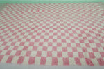 Beni ourain vintage rug 8.2 X 11.2 Feet - checkered rug