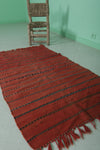 Vintage Flat woven kilim 2.7 FT X 4.6 FT