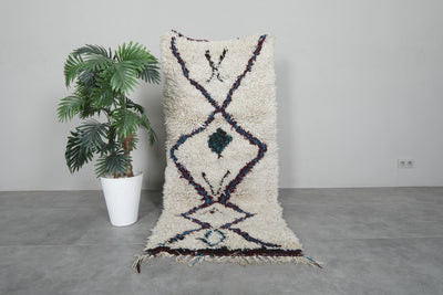 Beni Ourain Rug 2.6 X 5.8 FT Berber Rug - 