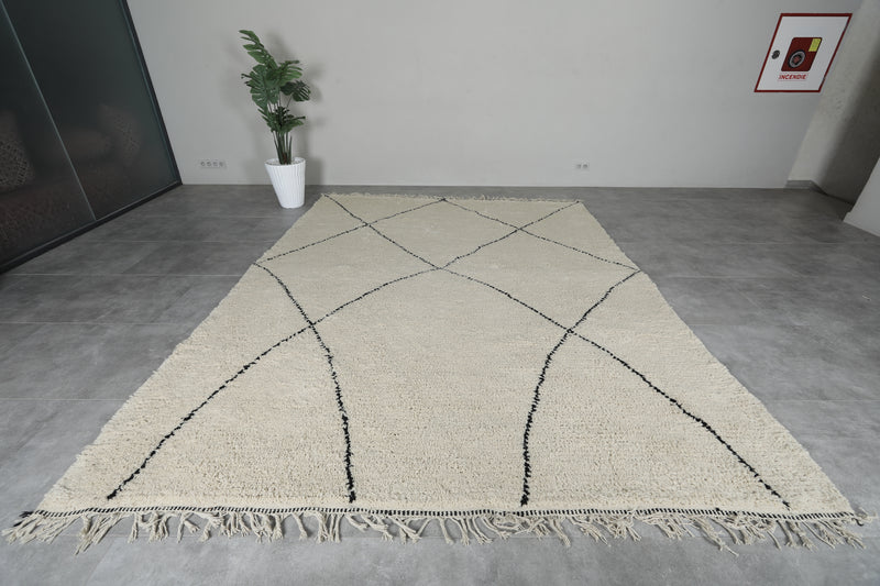 Handmade Beni ourain Moroccan Rug - Custom Rug - Wool rug