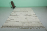 Beni Ourain Moroccan Rug - 7 x 9.7 ft | Handwoven Subtle Stripes