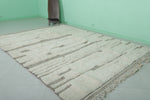 Beni Ourain Moroccan Rug - 7 x 9.7 ft | Handwoven Subtle Stripes