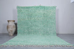 Green Moroccan rug 7.7 X 11.5 Feet