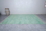 Green Moroccan rug 7.7 X 11.5 Feet