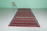 Bohemian kilim Vintage Berber rug 5.5 FT X 11.3 FT