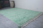 Green Moroccan rug 7.7 X 11.5 Feet