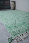 Green Moroccan rug 7.7 X 11.5 Feet