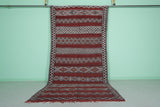 Bohemian kilim Vintage Berber rug 5.5 FT X 11.3 FT