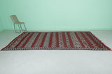 Bohemian kilim Vintage Berber rug 5.5 FT X 11.3 FT