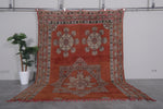 Old Moroccan rug 7.4 X 9.5 Feet