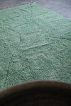 Green Moroccan rug 7.7 X 11.5 Feet