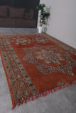 Old Moroccan rug 7.4 X 9.5 Feet