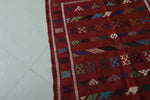 Red moroccan rug 3.2 X 4.8 Feet