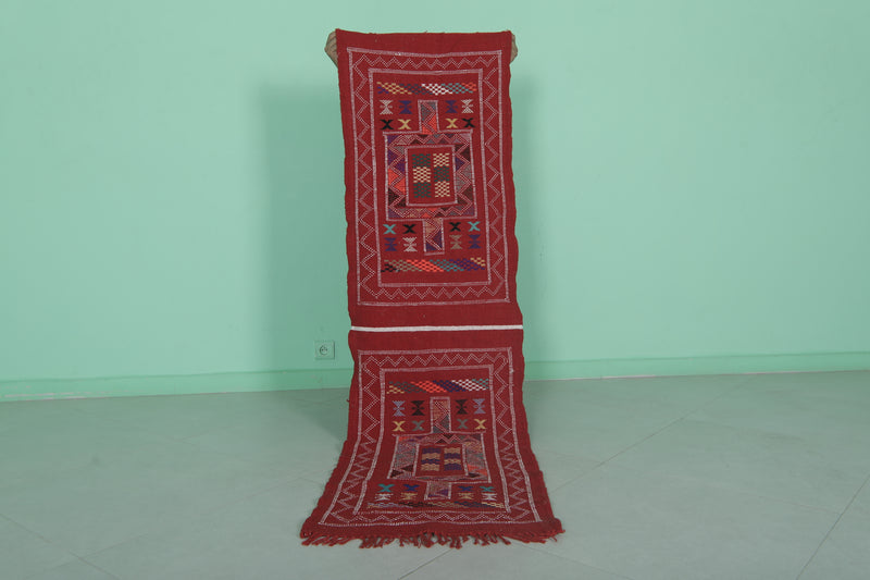 Entryway Runner Rug - 1.8 x 6.5 ft | Handwoven Red Moroccan Rug