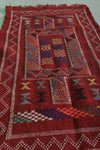 Entryway runner rug 1.8 X 6.5 Feet - red rug