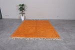 Orange Beni Ourain Rug - 6.2 x 8 Feet | Moroccan Handmade