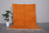 Orange Beni Ourain Rug - 6.2 x 8 Feet | Moroccan Handmade