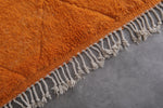 Orange Beni Ourain Rug - 6.2 x 8 Feet | Moroccan Handmade