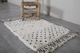 Tribal Moroccan Rug - 2 x 2.9 Feet | Handmade Berber Carpet