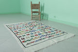 Colorful Moroccan rug 3.2 FT X 5.1 FT