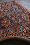 Moroccan Boujaad Rug with Vibrant Tribal Motifs - 6.6 x 13.1 Feet