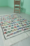 Colorful Moroccan rug 3.2 FT X 5.1 FT