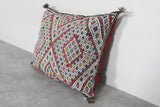 Vibrant Moroccan Pillow with Multicolor Diamond Patterns - 16.9 x 21.2 Inches