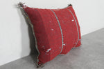 Vibrant Moroccan Pillow with Multicolor Diamond Patterns - 16.9 x 21.2 Inches