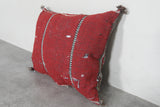 Vibrant Moroccan Pillow with Multicolor Diamond Patterns - 16.9 x 21.2 Inches