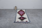 Vintage moroccan berber rug 3.6 X 9.2 Feet