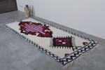 Vintage moroccan berber rug 3.6 X 9.2 Feet