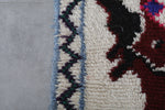 Vintage moroccan berber rug 3.6 X 9.2 Feet