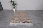 Handmade moroccan checkered rug 4.3 X 6.6 Feet